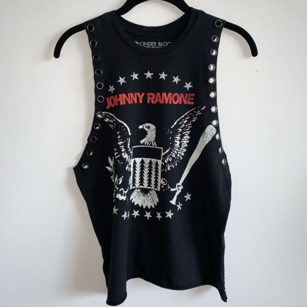Johnny Ramone Black Muscle Tee - Size Small
